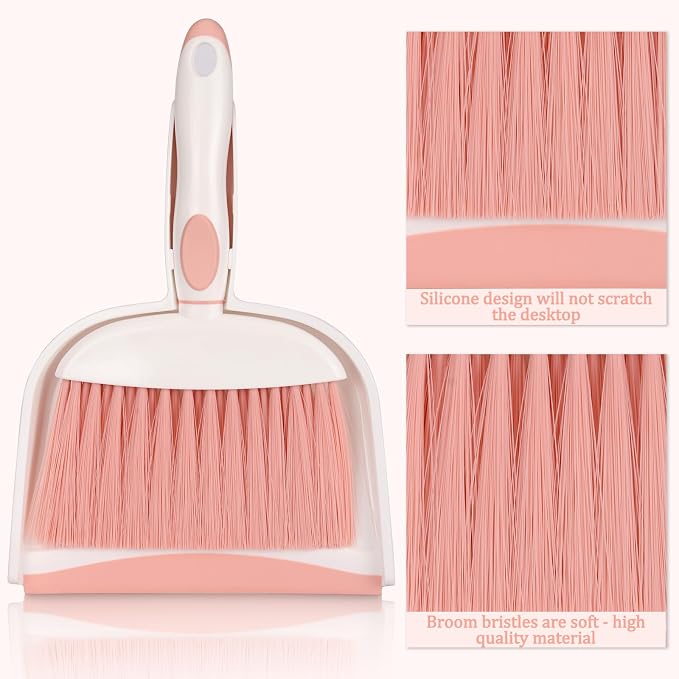 Hand Held Broom and Dustpan Set Mini Brush and Dustpan Set - Image 4