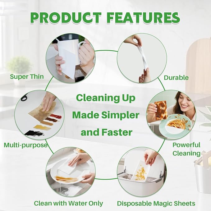 52 PCS Magic Sheet Eraser Sponge, GRS Certified, Ultra Thin - Image 8