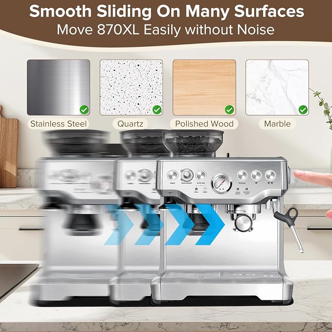 Sliding Mat for Breville Espresso Machine 870XL, Dual-Sided Design, Anti-Slip - Image 6