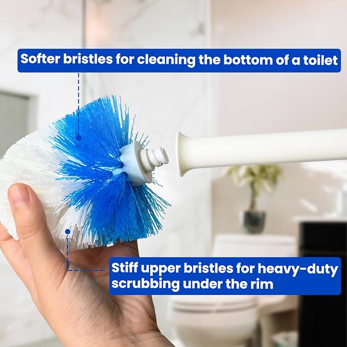 Toilet Brush Refillsfor OXO Toilet Brush, 2 Pack Toilet Brush Replacement Head - Image 3