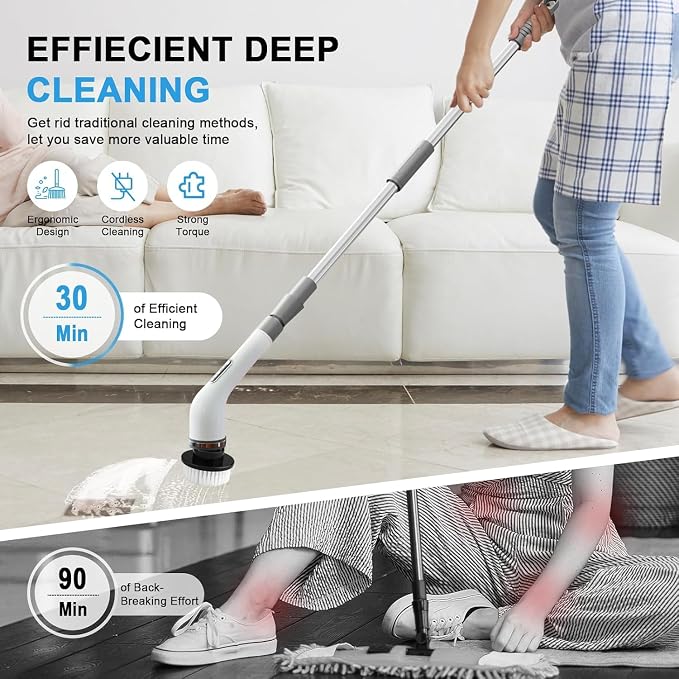 Electric Spin Scrubber, Electric Cleaning Brush - Image 2