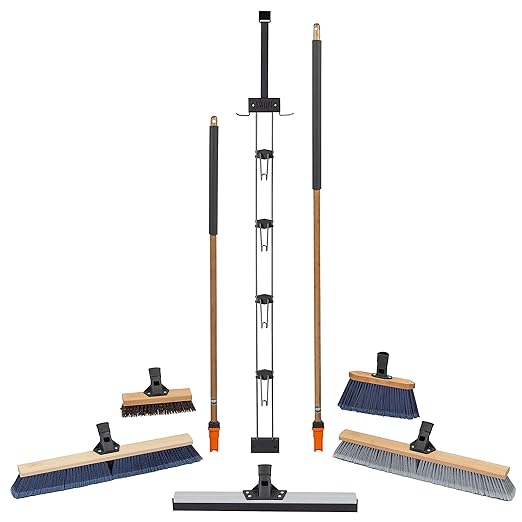 SWOPT Garage Kit — Includes 48” and 60” Wooden Handles, Smooth Surface Push - Image 2