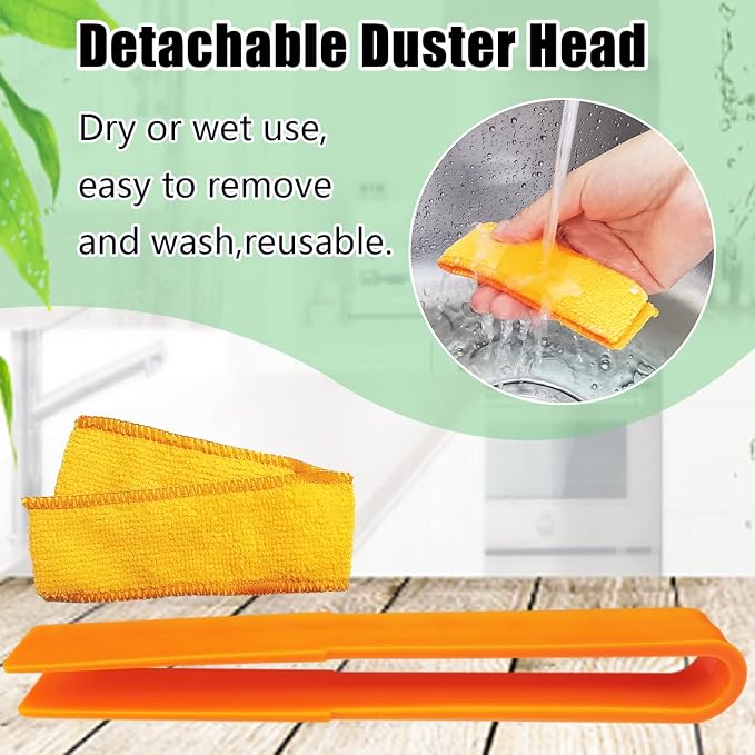 4 Pack Microfiber Blinds Duster, 4 Removable and Washable Sleeves, Cleaner - Image 6
