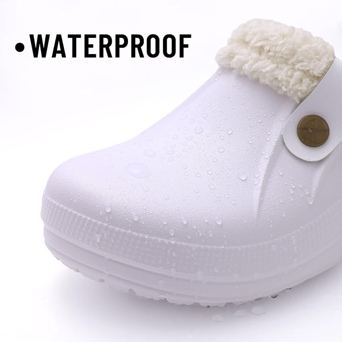 Beslip Classic Fur Lined Clogs Waterproof Winter Fuzzy Slippers - Image 4