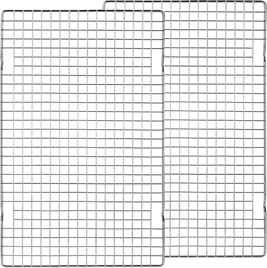 Tebery 2 Pack Heavy-Duty Wire Cooking Rack Baking Racks Fits Half Sheet Pan by Tebery