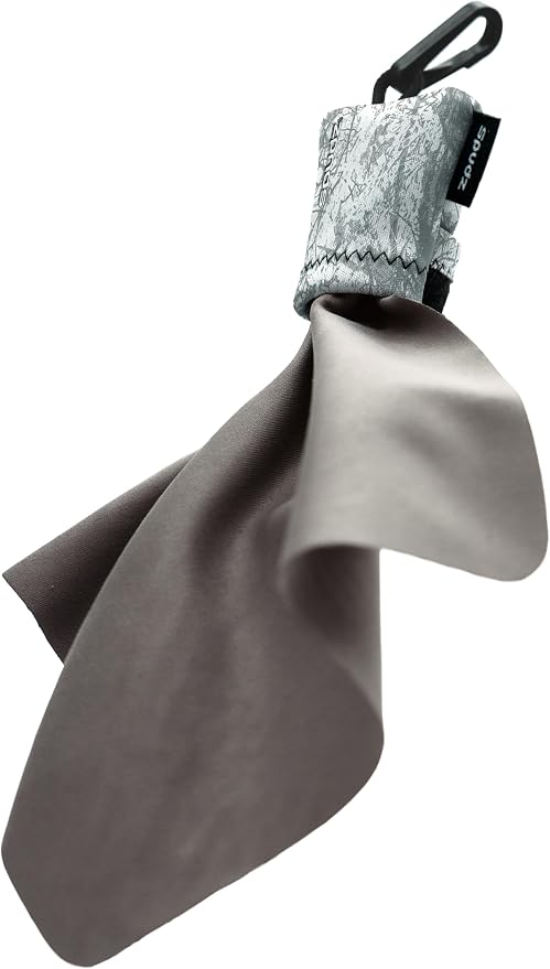 SPUDZ Ultra Microfiber Lens Cleaner – Closable Pouch, Washable – by ALPINEINNOVATIONS