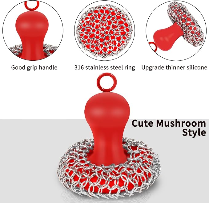 Cast Iron Cleaner Scrubber - Image 2