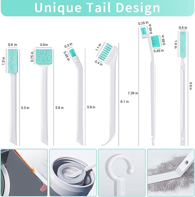 Small Cleaning Brushes for Small Spaces, Tiny Household Cleaning Supplies Tools - Image 7