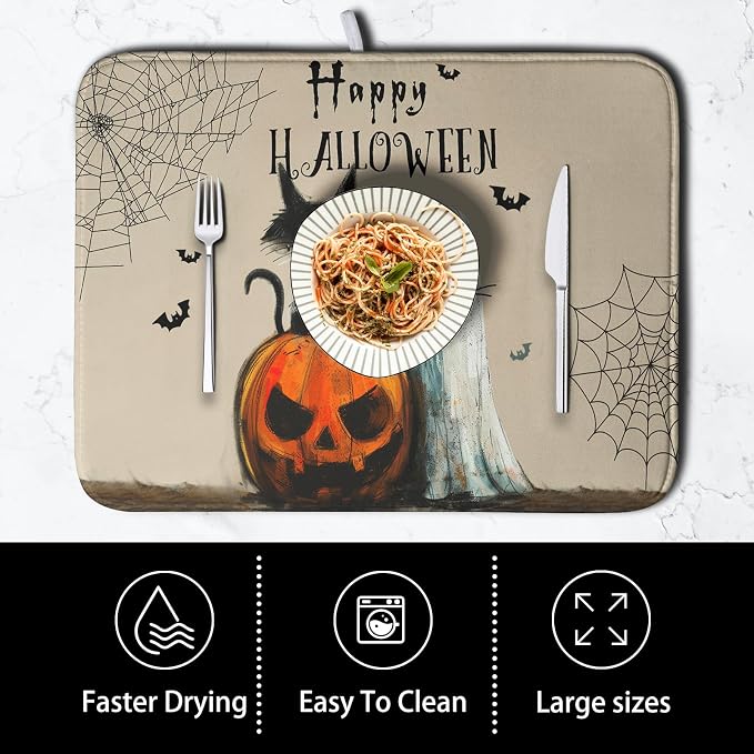 Happy Halloween Dish Drying Mat - Image 4
