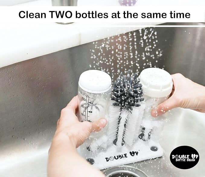 Double Baby Bottle Cleaning Brush Set - Image 2