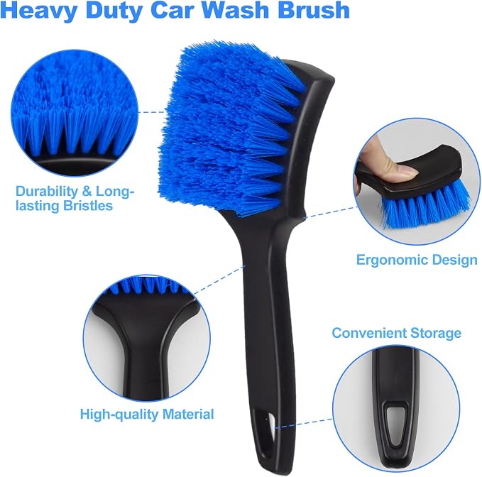 NIKCOSMK Wheel Brush, Wheel & Rim Cleaner Brush, Tire Brush, Wheel Cleaning - Image 5