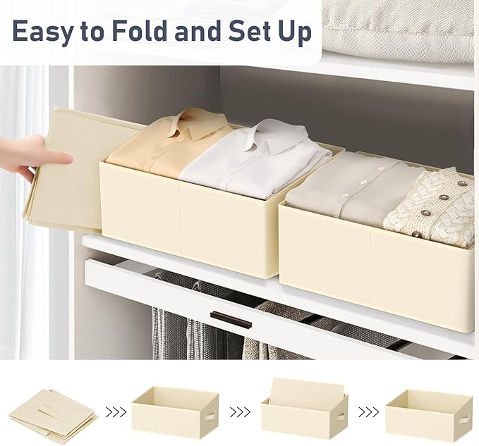 DIMJ Large Closet Storage Bins 8 Pack - Image 6