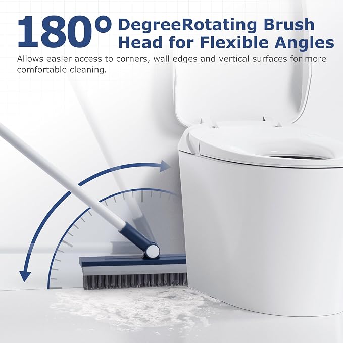 Grout Brush with Long Handle, Grout Cleaner Brush - Image 8