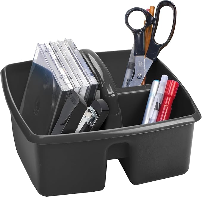 Storex 3-Compartment Small Cleaning Caddy – Multipurpose Supply Organizer - Image 5