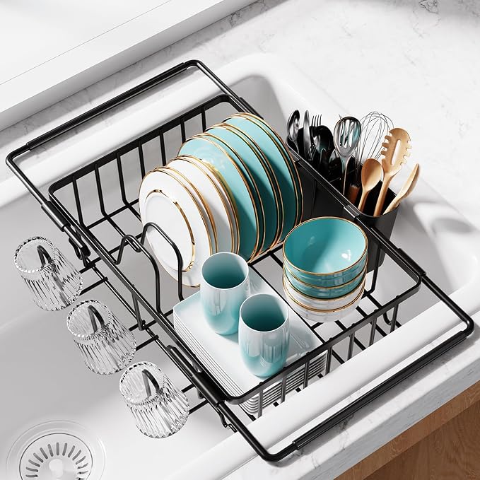 Dish Drying Rack in Sink by Sakugi