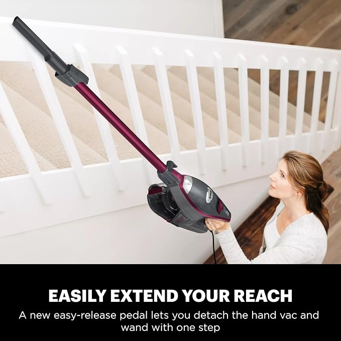 Shark HV371 Rocket Pro DLX Corded Stick, Removable Hand Vacuum, Advanced Swivel - Image 9