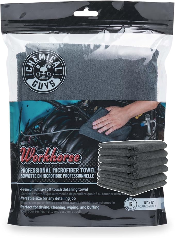 Chemical Guys MIC35306 Workhorse Professional Grade Microfiber Towel - Image 6