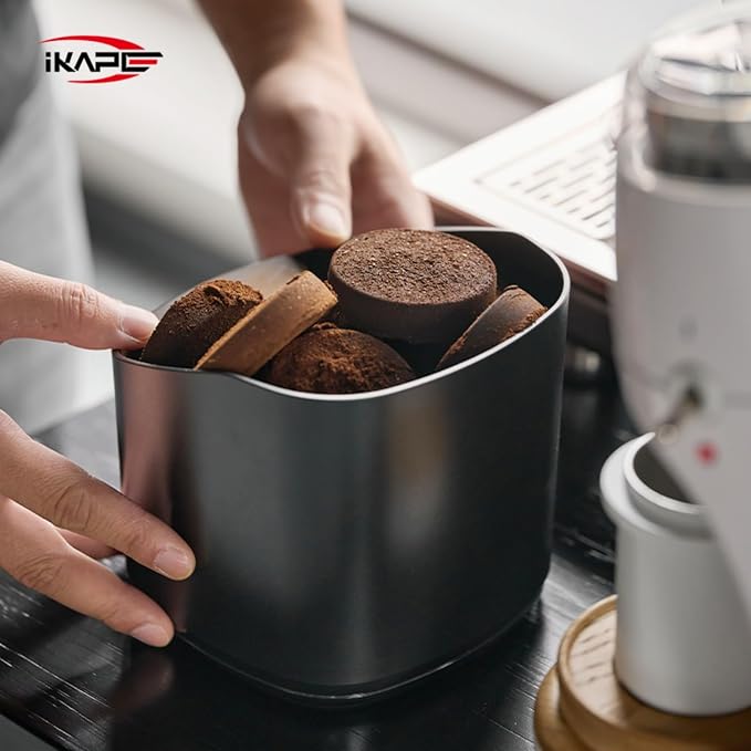 IKAPE Espresso Kit 3 IN 1, Espresso Knock Box, Cleaning Towel & Brush - Image 4