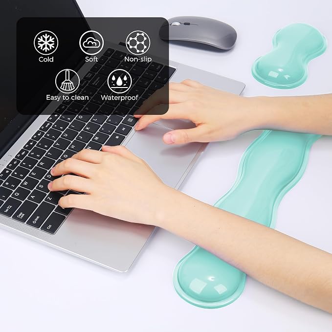Gel Wrist Rest for Keyboard and Mouse, Wrist Rest for Keyboard, Mouse Wrist - Image 2