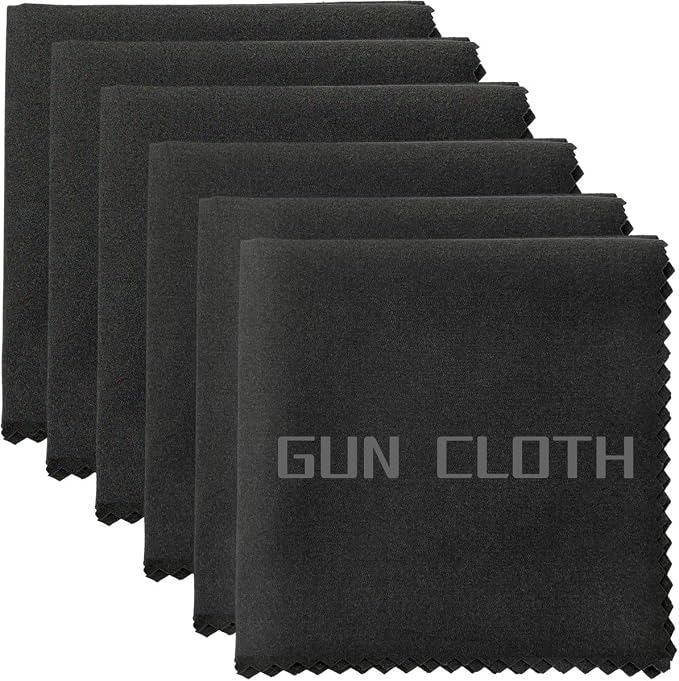 6 Pack Microfiber Gun Cleaning Cloth, Reusable Microsuede Cleaning/Polishing by Miaozhun
