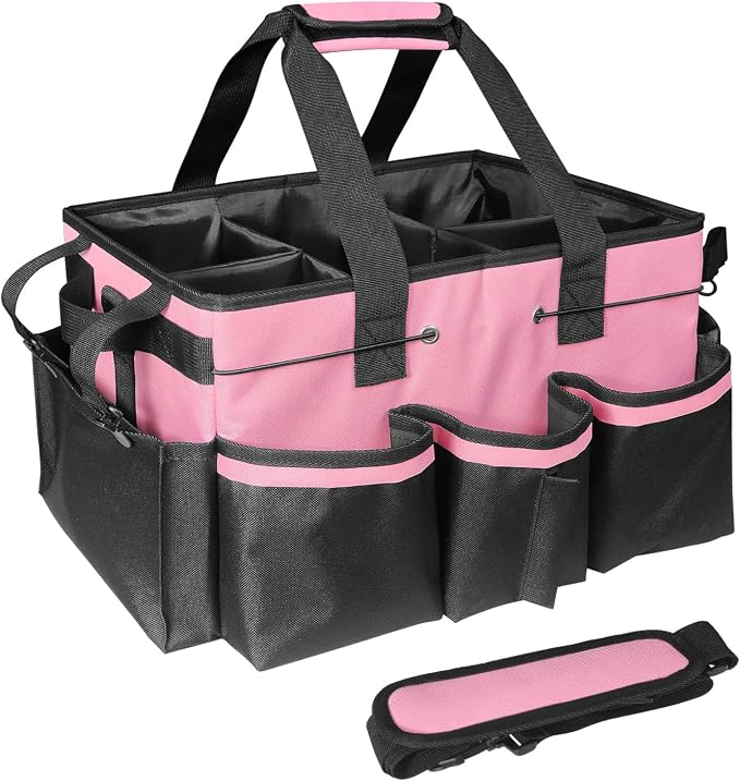 Cleaning Bags for Housekeepers, Large Cleaning Supplies Organizer by BOHEMIABY