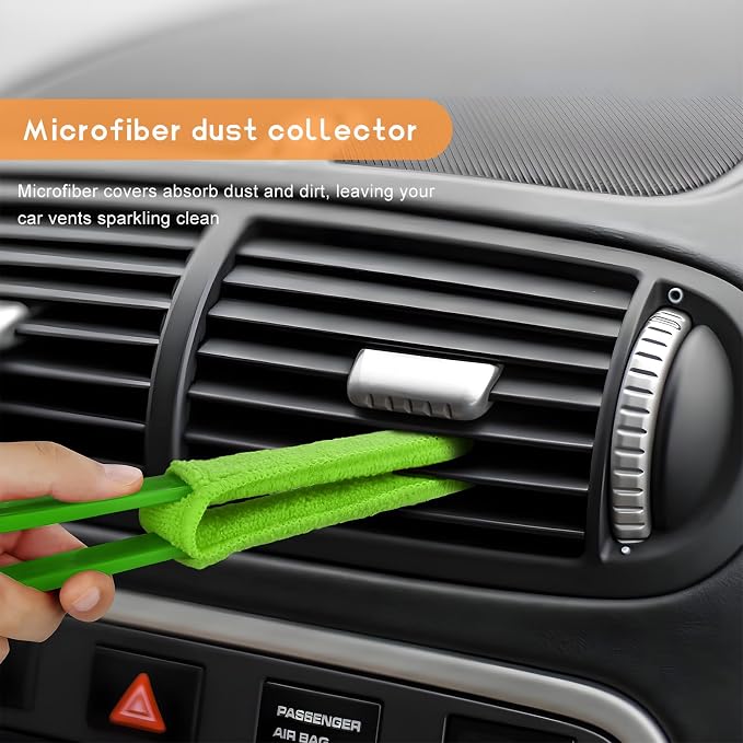 2 PCS Car Blinds Duster, Window Blind Cleaner Duster Brush - Image 4