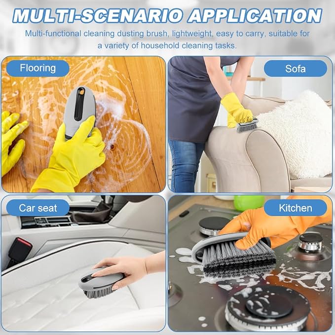 Carpet Brush, Scrub Brush Carpet Scrubber Stiff Bristle Detailing Scrub Brushes - Image 9