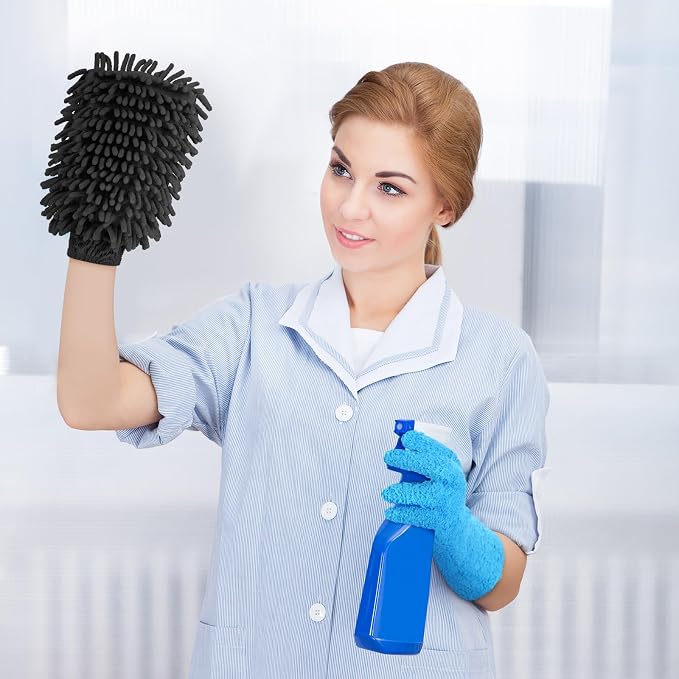 6 Pcs Microfiber Dusting Mitt Gloves - Image 5