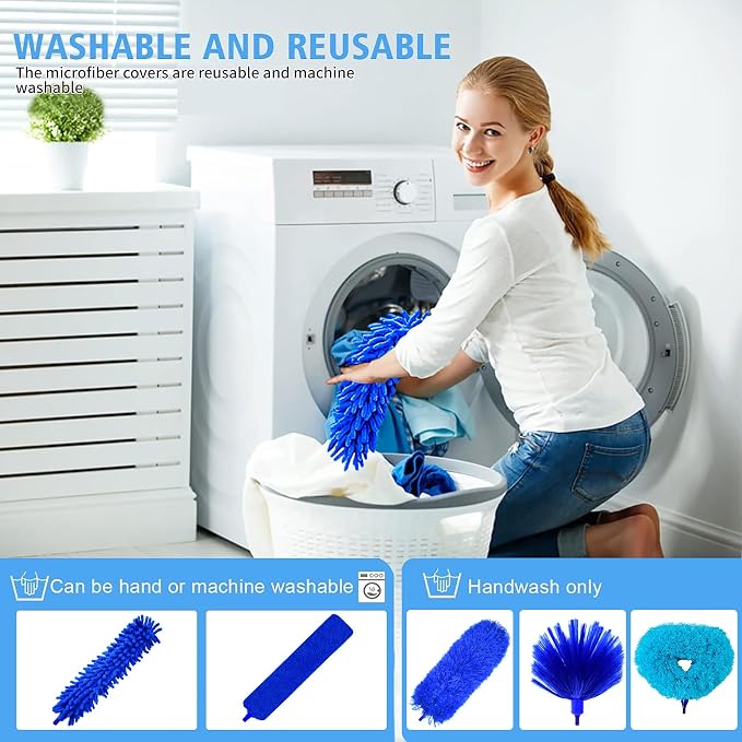 Ceiling Fan Cleaner Dusters for Cleaning 6-in-1 Kit, Cobweb Duster - Image 7