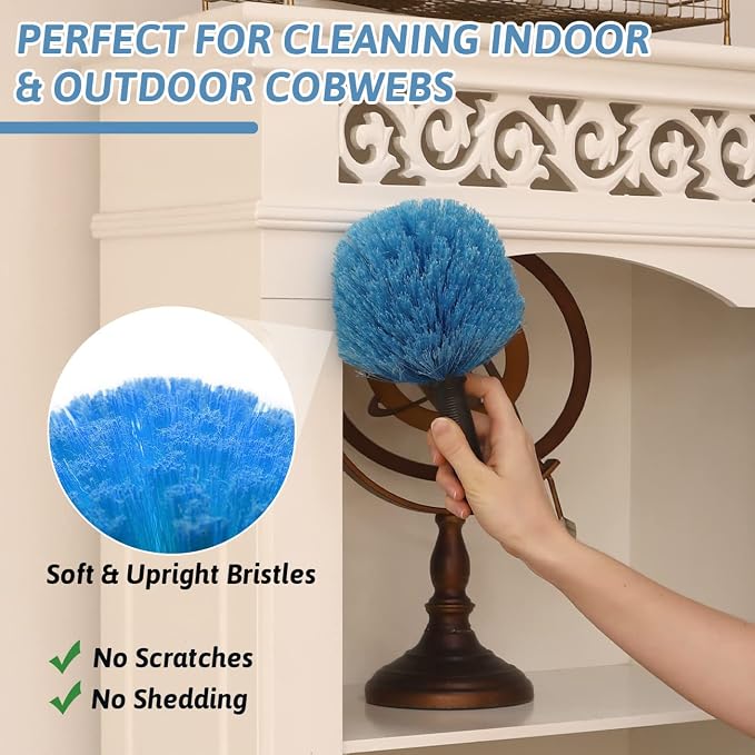 20 Foot Cobweb Duster with Extension Pole 2 PCS, Webster Cobweb Duster - Image 3