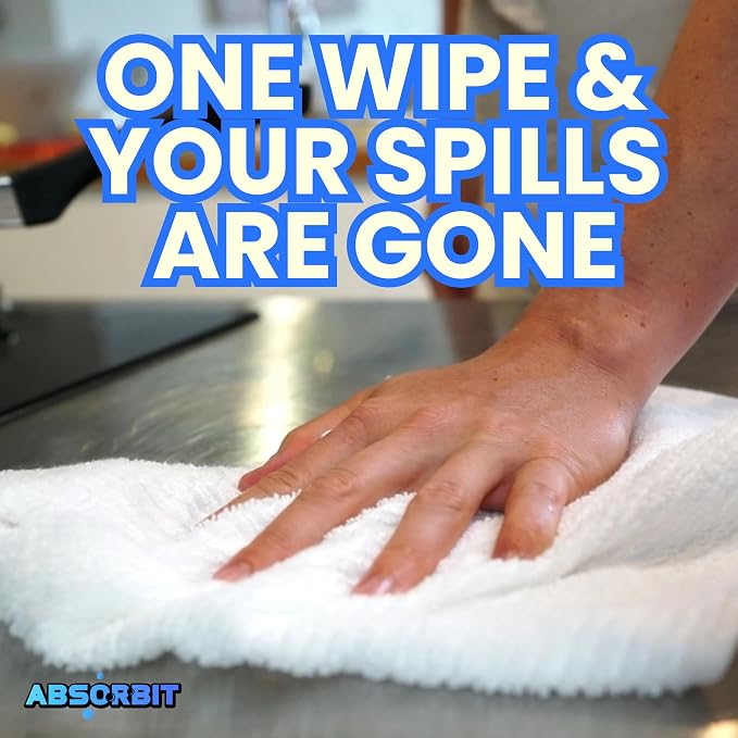 Absorbit Bar Mop Towels 100% Cotton 16x19 Super Absorbent, Bleach Safe - Image 2