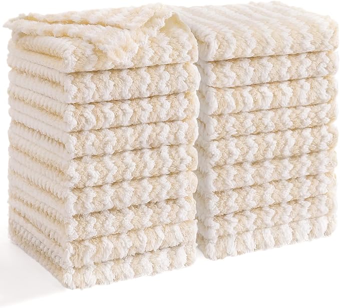 Homaxy 18 Pack Kitchen Dish Cloths, Ultra Soft and Absorbent Dish Towels by Homaxy