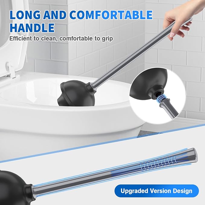 Toilet Plunger and Brush, Bowl Brush and Heavy Duty Toilet Plunger Set - Image 6