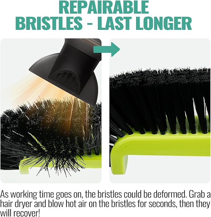 18" Pool Brush Head for Cleaning Swimming Pool Walls, Curved Ends - Image 5