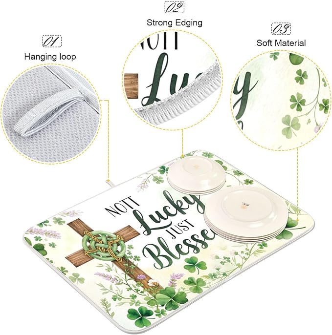 St.Patrick Days Dish Drying Mat - Image 4
