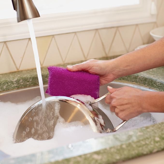 Casabella Multicolor Cellulose Scrub Sponges - Image 3