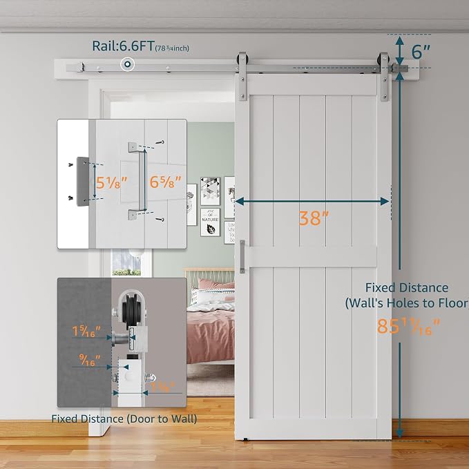 38''x84'' Sliding Barn Door - Image 2