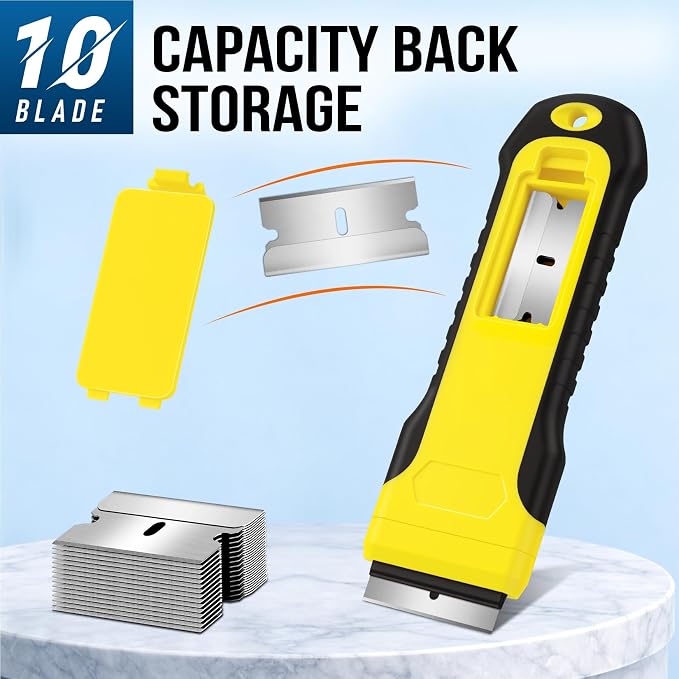 Razor Blade Scraper Tool With 15pcs Extra Blades, Paint Scraper - Image 4