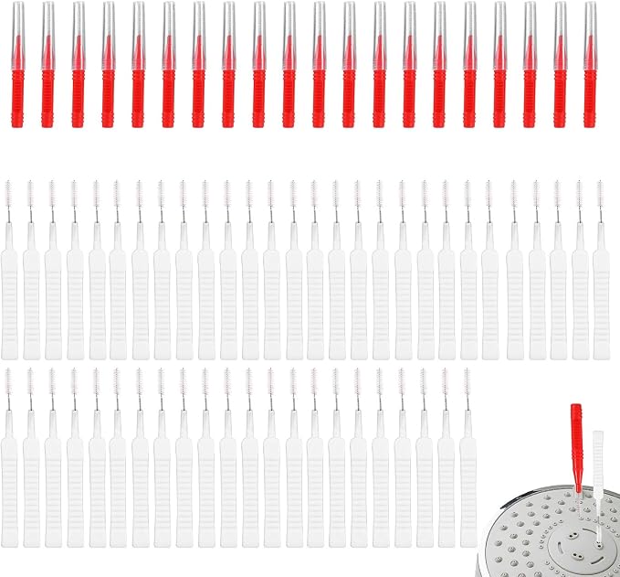 70pcs Shower Head Cleaning Tools, Including 20 Cleaning Brushes and 50 Shower by lasuroa