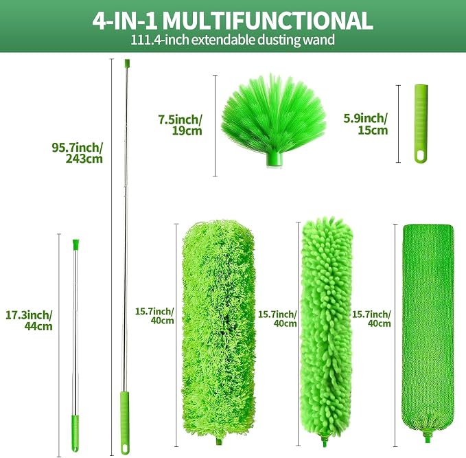 dusters for Cleaning extendable Long Handle，Webster Cobweb Duster - Image 3