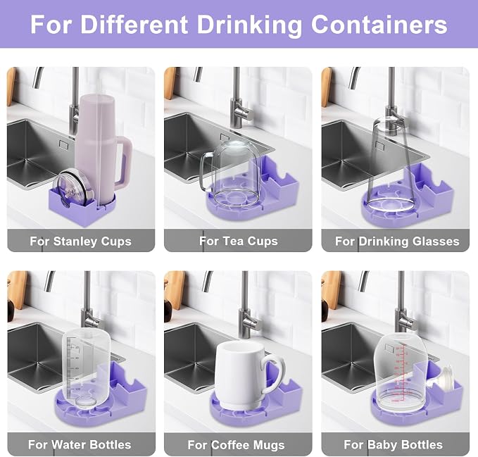 Water Bottle Drying Rack, Silicone Tumbler Drying Rack, Baby Bottle Dryer Holder - Image 2
