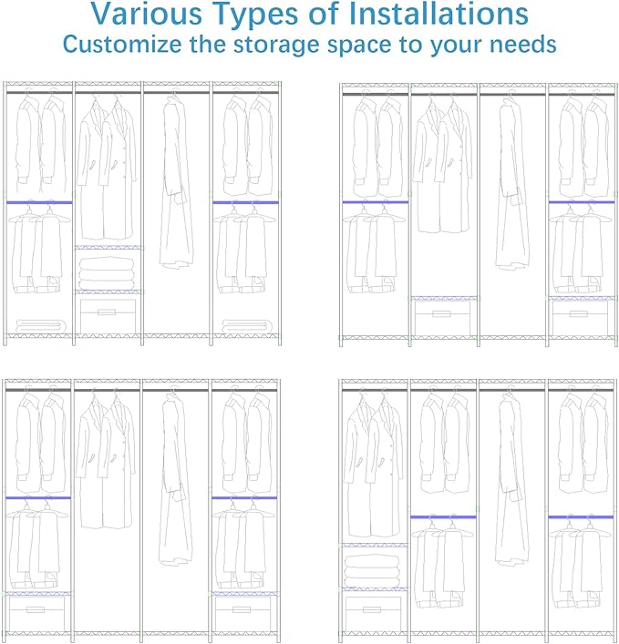 VIPEK V40 Wire Garment Rack Heavy Duty Clothes Racks - Image 7