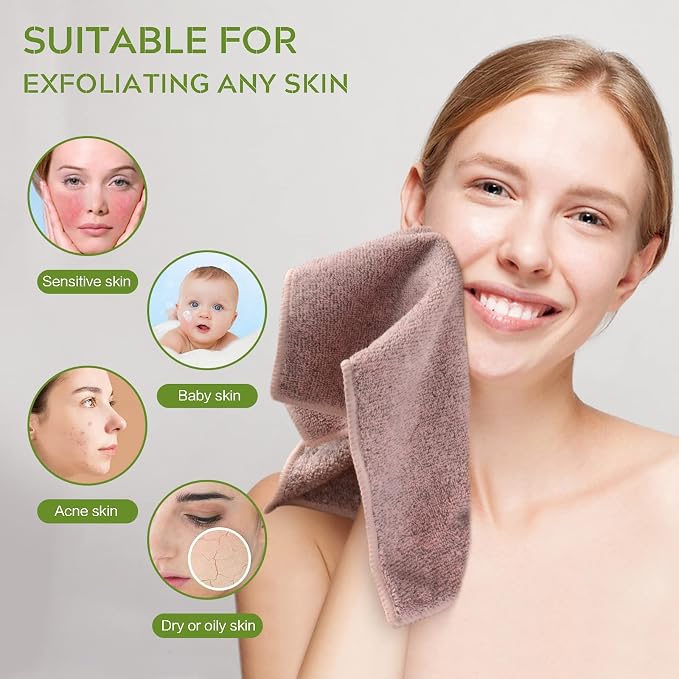 SINLAND Microfiber Face Cloths Highly Absorbent Washcloths Soft Feel Fingertip - Image 6