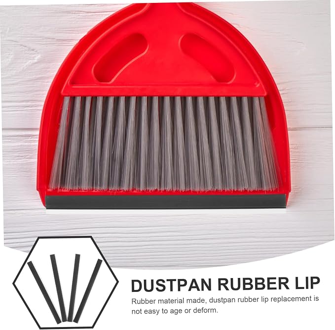 GALPADA 16pcs Replacement Lip for Dustpan Black Rubber Edge Strip for Edge - Image 5