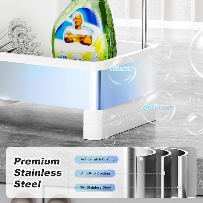 Stainless Steel Sink Caddy, Sponge Holder - Image 2
