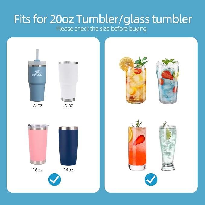 20 oz Stainless Metal Straws for 20 oz Stanley Tumbler - Image 5