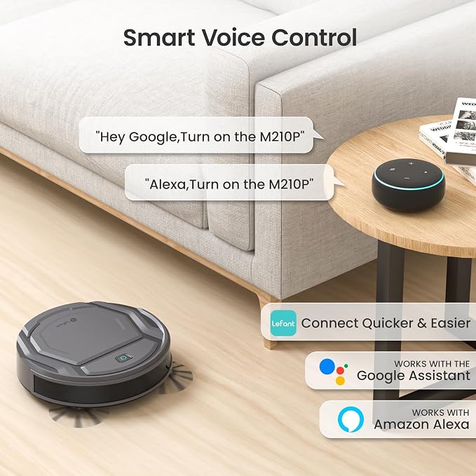 Lefant M210P Robot Vacuum Cleaner, Super Thin, Powerful Suction, Self-Charging - Image 5