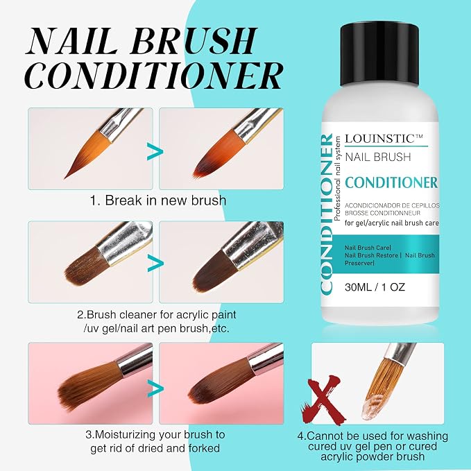 LOUINSTIC Nail Brush Cleaner and Conditioner - Image 5