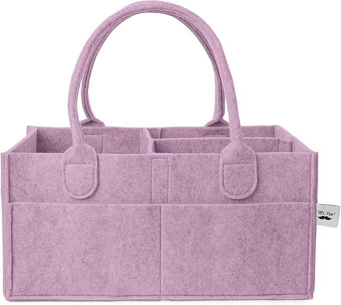 Mr. Pen- Baby Diaper Caddy Organizer, Orchid Mist, Baby Caddy Organizer by MrPen