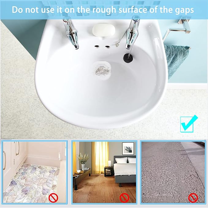 4 Pack Drain Hair Catcher Durable Silicone Hair Stopper Shower Drain Covers - Image 5